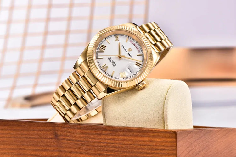 Nuovo Orologio Meccanico da Uomo PAGANI DESIGN DD40 2026, Orologio Automatico di Lusso con Vetro Zaffiro AR, Data, Impermeabile, in Acciaio Inossidabile, Regalo per Uomo