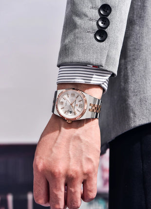 Nuovo Orologio da Uomo PAGANI DESIGN 2026 - Orologio Automatico di Lusso, Orologio da Polso Meccanico da Uomo, Movimento Miyota 8215, Vetro Zaffiro AR, Resistente all'Acqua, Luminoso, con Datario, Ideale per Affari, Regalo