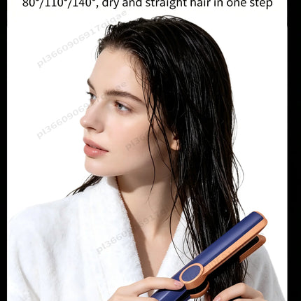SenCiciMen 2 in 1 Air Straightener & Hair Dryer Negative Ion Flat Iron For Lock in Moisture & Shine Hot Styling Tools Salon-Quality Results For Women Gift