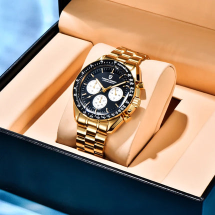 Nuovo Orologio da Uomo PAGANI DESIGN V6 Moon 2026, Orologio al Quarzo di Lusso, Cronografo Sportivo VK63, Vetro Zaffiro AR, Impermeabile, Luminoso, Regalo