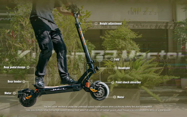 Scooter elettrico KuKirin G2 Master (versione 2025, motore 1000 W*2, batteria 52 V 20,8 Ah, pneumatici da 10 pollici, velocità massima 60 km/h, portata 70 km