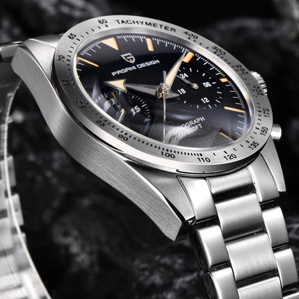 Nuovo orologio da uomo DESIGN PAGANI, stile retrò con lancetta larga, orologio al quarzo di lusso da uomo, cronografo sportivo veloce, movimento VK64, vetro zaffiro AR, consegna locale