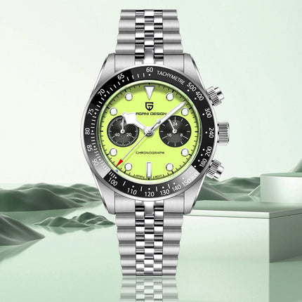 Nuovo PAGANI DESIGN 2026 Orologio da Uomo Panda, Orologio al Quarzo di Lusso, Cronografo con Quadrante in Zaffiro, Luminoso, Acciaio Inossidabile 316L, Spedizione Locale
