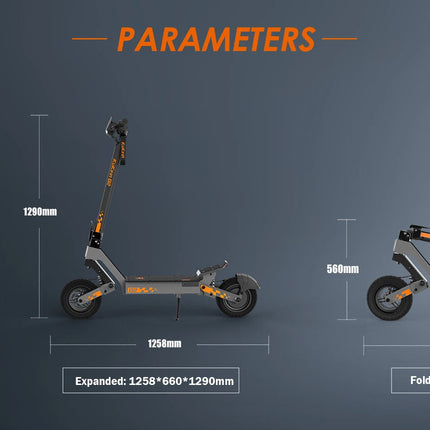 Monopattino Elettrico Kukirin G2 per Adulti, Motore 800W, Batteria 48V15.6Ah, Velocità 25-45 km/h, Autonomia 55km, Pieghevole in 10 Secondi, E-Scooter per Tutti i Terreni platinumshop