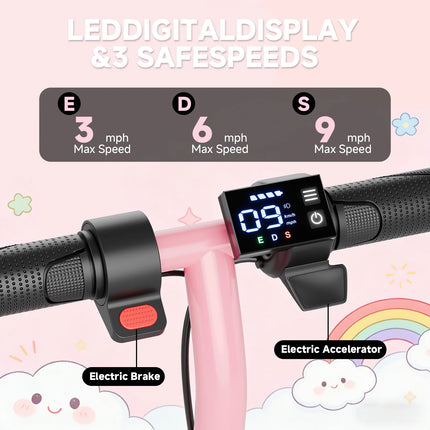 EU Stock 250W Children's Electric Scooter 9 MPH IPX4 Water Resistance 6.5 Inch Solid Tires Weighs Only 7.25 Kg Lightweight And Portable Electric Scooter For Kids
