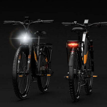 Bicicletta Elettrica LANKELEISI MX600 Pro, Motore 500W, Batteria 48V 20Ah, Autonomia 150KM, Pneumatici 27.5x2.4 Pollici, E-bike per Adulti