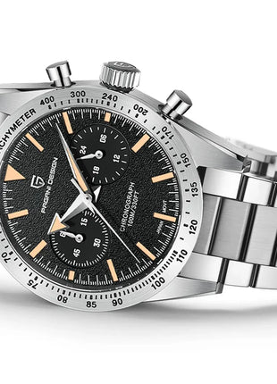 Orologio da Uomo Retrò PAGANI DESIGN 2026, Orologio al Quarzo con Display Lunare, Nuovo Orologio Sportivo Cronografo AR Sapphire VK64, Spedizione Locale