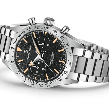 Nuovo orologio da uomo DESIGN PAGANI, stile retrò con lancetta larga, orologio al quarzo di lusso da uomo, cronografo sportivo veloce, movimento VK64, vetro zaffiro AR, consegna locale