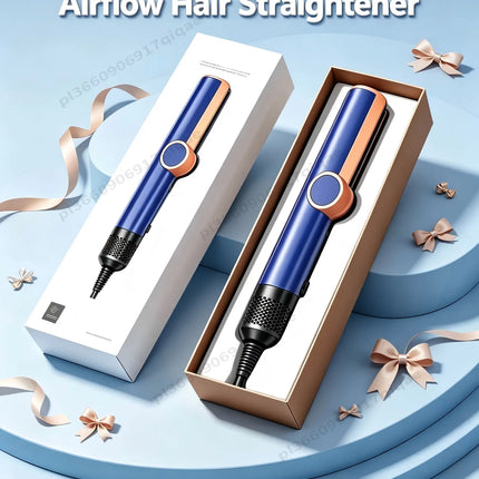 SenCiciMen 2 in 1 Air Straightener & Hair Dryer Negative Ion Flat Iron For Lock in Moisture & Shine Hot Styling Tools Salon-Quality Results For Women Gift