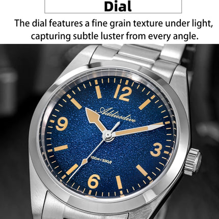 ADDIESDIVE AD2544 Women's Quartz Watch Japan 2035 Movement 100m Waterproof Sapphire Glass 316L Stainless Steel Ladies Watch 36mm