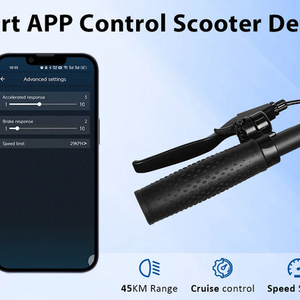 2026 Aggiorna AOVOPRO TX01 Smart APP Scooter elettrico 350W/500W Motore potente 36V25-45KM Gamma Adulti EScooter con doppio freno