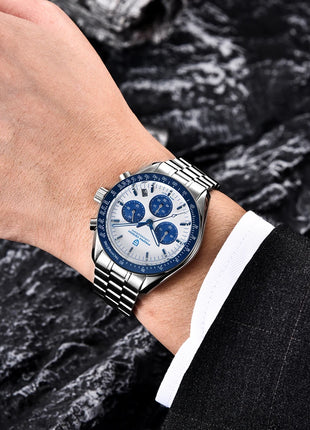 PAGANI DESIGN 2026 Nuovo Orologio da Polso da Uomo Rosso di Lusso al Quarzo Cronografo Automatico con Data Impermeabile Spedizione Locale