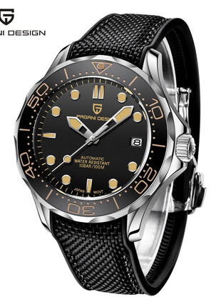 Orologi da uomo PAGANI DESIGN, orologio meccanico automatico di lusso, orologio da uomo resistente all'acqua, vetro zaffiro AR, orologio leggero, spedizione locale UE