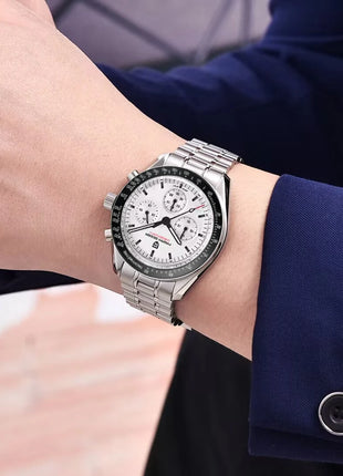PAGANI DESIGN Nuovi orologi da uomo, orologio al quarzo di lusso, cronografo di precisione, vetro zaffiro AR, resistente all'acqua fino a 100M, orologio business 2026, spedizione locale UE