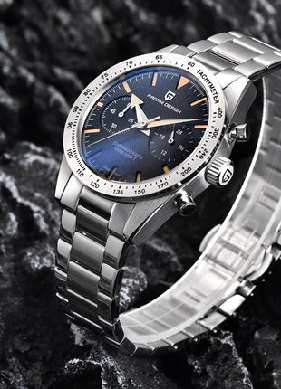 Nuovo Orologio da Uomo PAGANI DESIGN 2026, Orologio al Quarzo con Fasi Lunari, Cronografo Sportivo Impermeabile, Vetro Zaffiro AR, Luminoso, Spedizione Locale