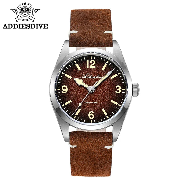 ADDIESDIVE AD2544 Women's Quartz Watch Japan 2035 Movement 100m Waterproof Sapphire Glass 316L Stainless Steel Ladies Watch 36mm