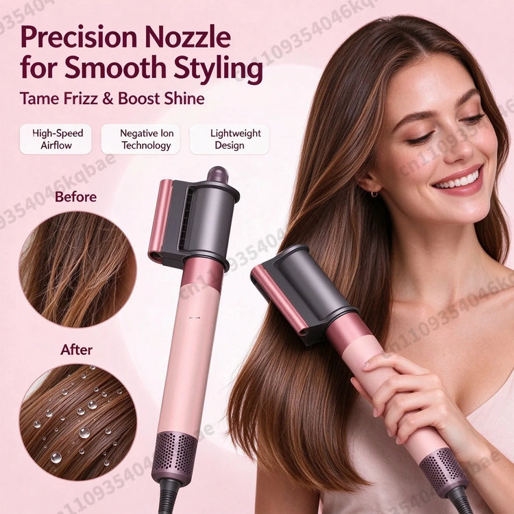 SenCiciMen 6-in-1 Air Multi-Styler 110,000 RPM High-Speed Hair Dryer Brush with Auto-Wrap Curlers Hair Styling Tool Fast Drying, Curling, Volumizing &  Smooth Blowouts and Frizz Gift for Women