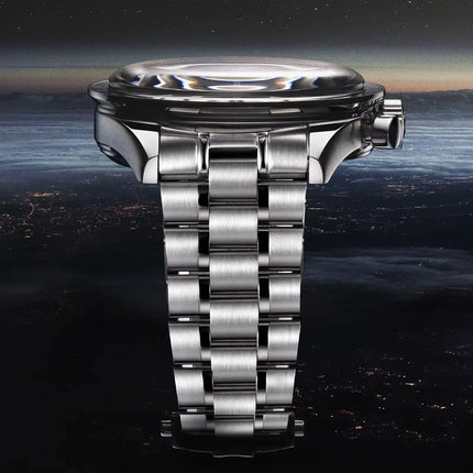 PAGANI DESIGN 2026 Nuovo CK2988 Orologio da Polso da Uomo al Quarzo di Lusso Retrò con Funzione Luna, Vetro Zaffiro e Cronografo di Precisione