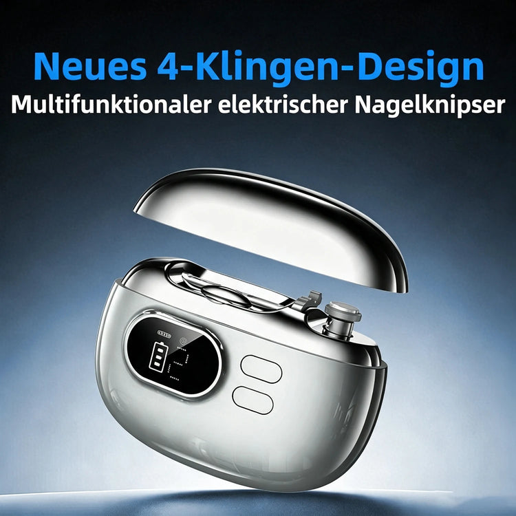 4-in-1 Electric Nail Clippers Suitable for Fingernails and Toenails