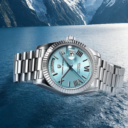Nuovo orologio da uomo DESIGN PAGANI, orologio automatico di lusso per uomo, orologio meccanico da uomo, vetro zaffiro AR con data, consegna locale UE