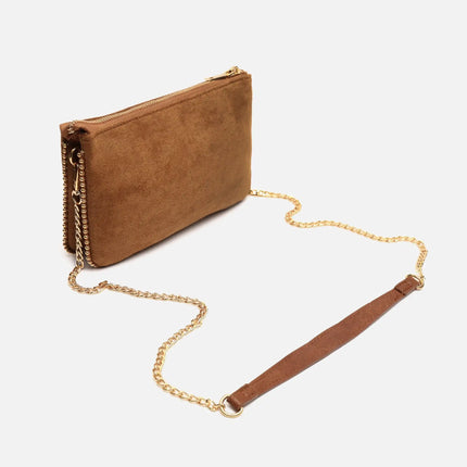Borsa a tracolla Boleo con effetto scamosciato e dettagli metallici Misako Borse da donna