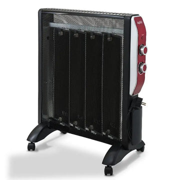 Mica Heater 2000W by Avant, fast and efficient electric radiator with adjustable thermostat, 2 power levels (1000W/2000W), modern safety features including overheating protection and anti-tip design, ideal for home heating.