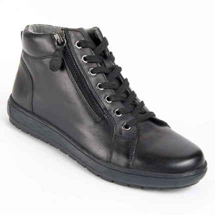 Casual leather ankle boot for women. Butterfly bottiline 99461