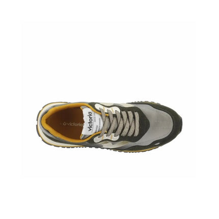 Victoria 1157115 Sneakers for Women in Khaki, Comfortable Lace-up Canvas Footwear with Flat Sole, Ideal for Spring and Outdoor Activities. PlatiNum