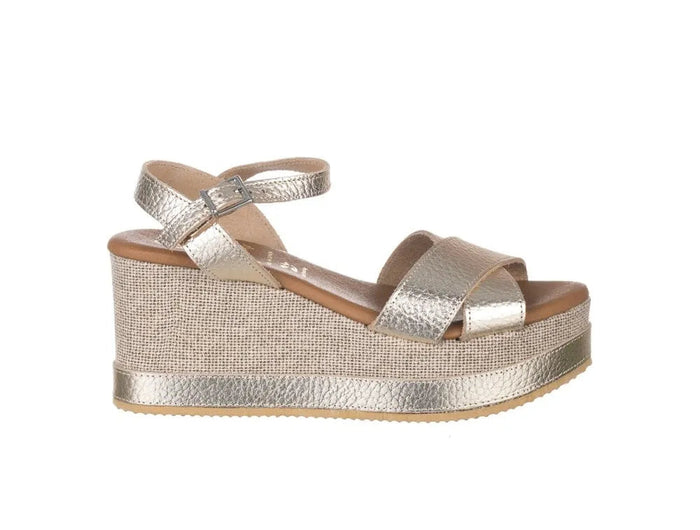 Wedges oh my sandals 5736 women gold PlatiNum