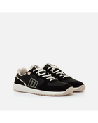 Barefoot sneaker for women Mustang Free black, comfortable and stylish, features a flexible sole and wide fit, ideal for daily wear and transitioning to barefoot shoes. Perfect for casual looks and any occasion. PlatiNum