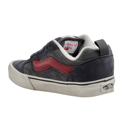 Vans Knu Skool Sneakers for Men and Women VN000D22BGG1, featuring water-repellent velour leather, cushioned tongue, thick sole, and a stylish 90s retro design, perfect for urban skaters and rainy days. PlatiNum