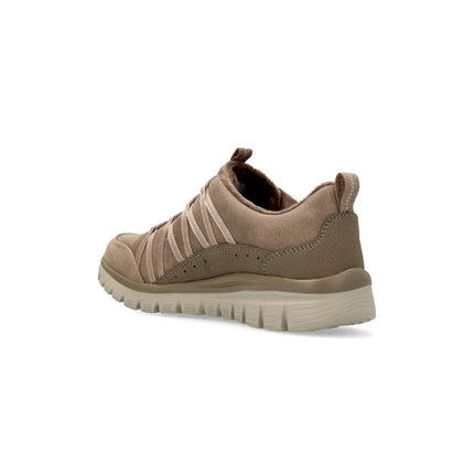 Skechers Graceful-cozy Hug Women's Sneakers, genuine leather with superior comfort and lightweight design, ideal for casual wear and daily use, perfect women's footwear for style and comfort. PlatiNum