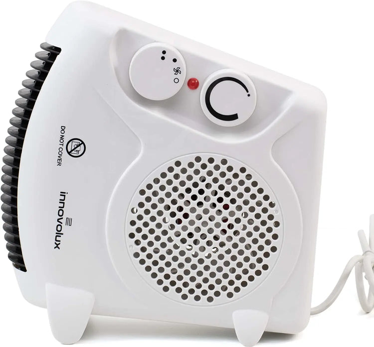 Compact Instant Heat YANISTA Bathroom Heater - Portable Electric Heater with Adjustable Thermostat, 1000W/2000W Dual Power, Ideal for Quick Heating in Any Room, Low Consumption Electric Radiator with Fan Function