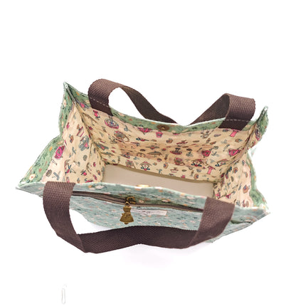 Borse da giardino Borsa da giardino piccola impermeabile da giardino con fiori - Varietà di stampe - Resina di cotone - 30 cm x 24 cm x 13 15 cm