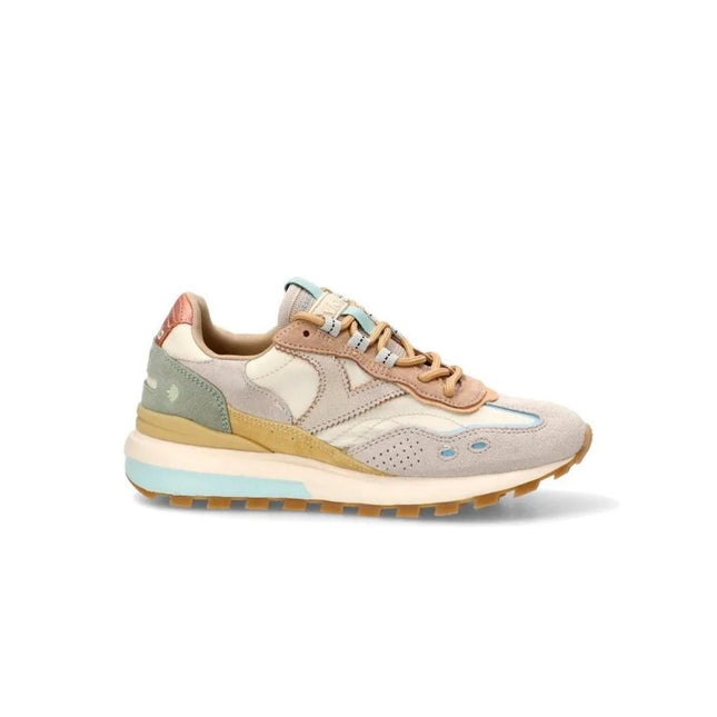 Victoria 1156116 Sneakers Beige for Women, comfortable lace-up casual shoes with a breathable canvas design, perfect for autumn outdoor activities and daily wear. PlatiNum