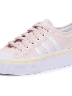 Adidas Nizza Platform Sneakers for Women - Retro casual shoes with thick platform sole, lightweight