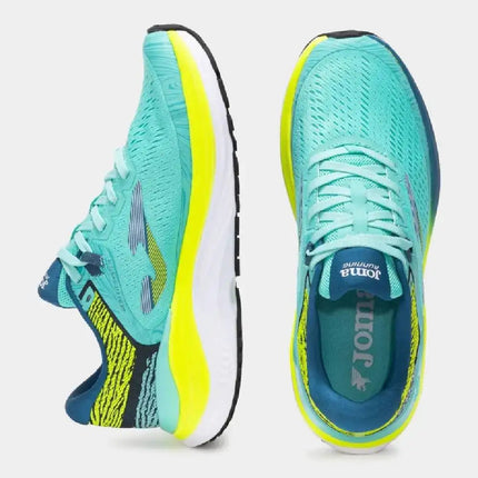 Joma Fenix Men 2527 Aqua Green Running Shoes for Men, lightweight and breathable with excellent cushioning, ideal for training and daily use, perfect choice for stylish performance in running. PlatiNum