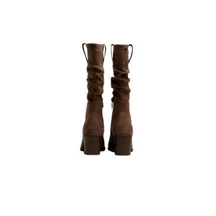 Mustang women's heeled boots 56250 taupe