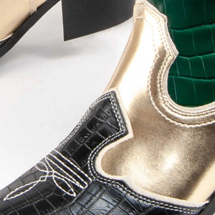 Heeled cowboy boot for women. Montevita botinia8 100633