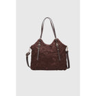 Borsa shopper da donna Alessia in pizzo floreale beige