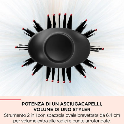 Revlon One-Step Detachable Hair Dryer and Volumizer RVDR5298E, with titanium ceramic coating, nylon bristles, ionic technology, 4 heat settings, reduces frizz, ergonomic handle for better styling control, perfect for all hair