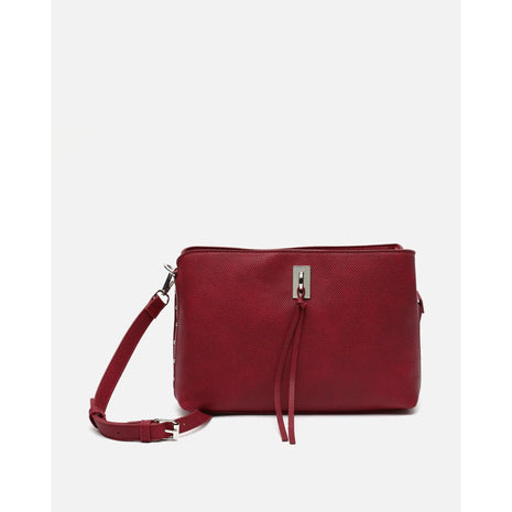 Borsa a tracolla piccola Misako Engri con dettagli metallici Money Pocket