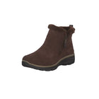 Skechers easy going flat ankle boots - high zip 2 women brown