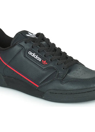 Adidas continental 80 vegan - low-top sneakers for women and men in black - black adidas sneakers for walking and daily use for adults and juniors PlatiNum