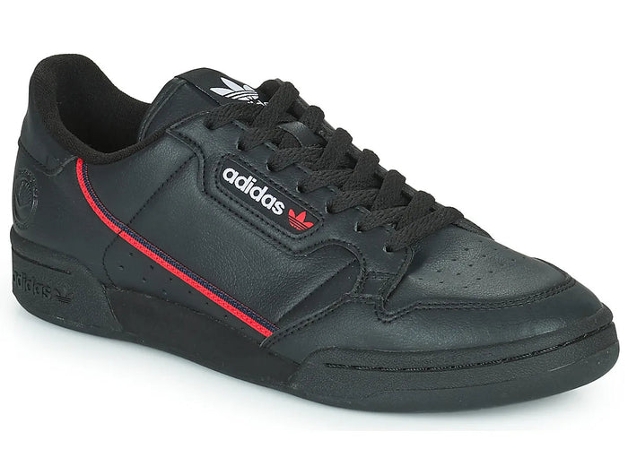 Adidas continental 80 vegan - low-top sneakers for women and men in black - black adidas sneakers for walking and daily use for adults and juniors PlatiNum