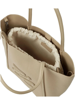 Borsa Tote Media KARL LAGERFELD con Patch K/Autograph Colore Beige