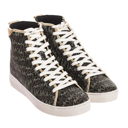 Michael Kors Ankle Sneakers 43F2NVFE6B for Women, PVC upper, lace-up closure, comfortable design, ideal for casual and sports activities, perfect women's footwear for spring and autumn, versatile and breathable. PlatiNum