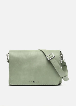 Borsa a spalla Misako Nesqui-1 con patta e dettagli metallizzati ED. Borse da donna