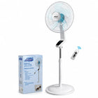 AQUA di Mare FS-K40MR Ventilatore da Pavimento 60W 40 cm con Telecomando, Schermo Touch, Timer 1-12 h, Oscillazione Automatica, 3 Velocità, Silenzioso, Altezza Regolabile, Ventilatore da Pavimento per Casa e Ufficio