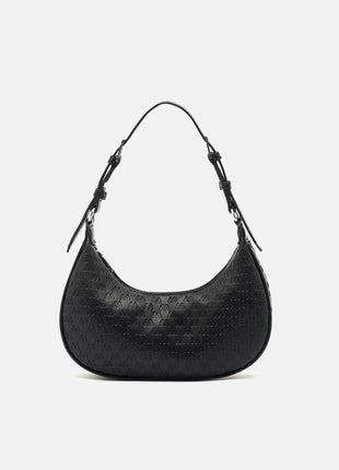 Borsa a tracolla piccola Misako Misra con manico regolabile e stampa monogramma Borse da donna
